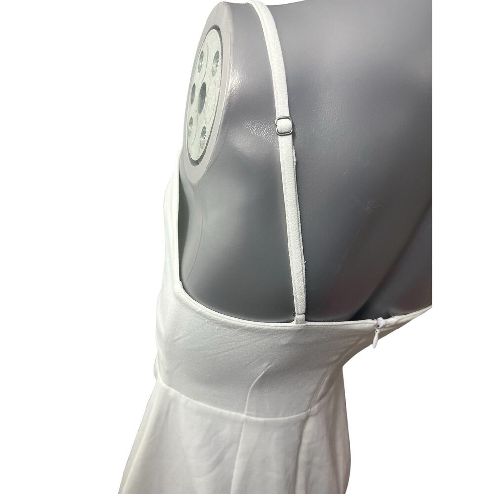 Abercrombie & Fitch Mini Sheath Tank Dress Small White Cutout Keyhole Party - Picture 3 of 9